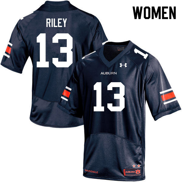 Women's Auburn Tigers #13 Cam Riley Navy 2022 College Stitched Football Jersey